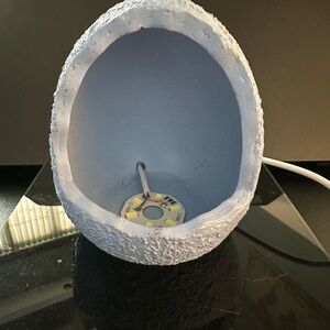 Rose Quartz Crystal in Egg Holder (Lights Up)